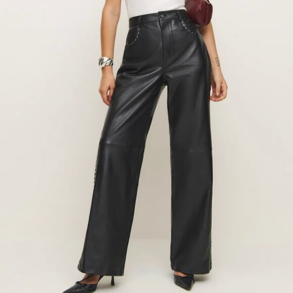 Veda Kennedy Studded Leather Pant - Picture 1 of 3
